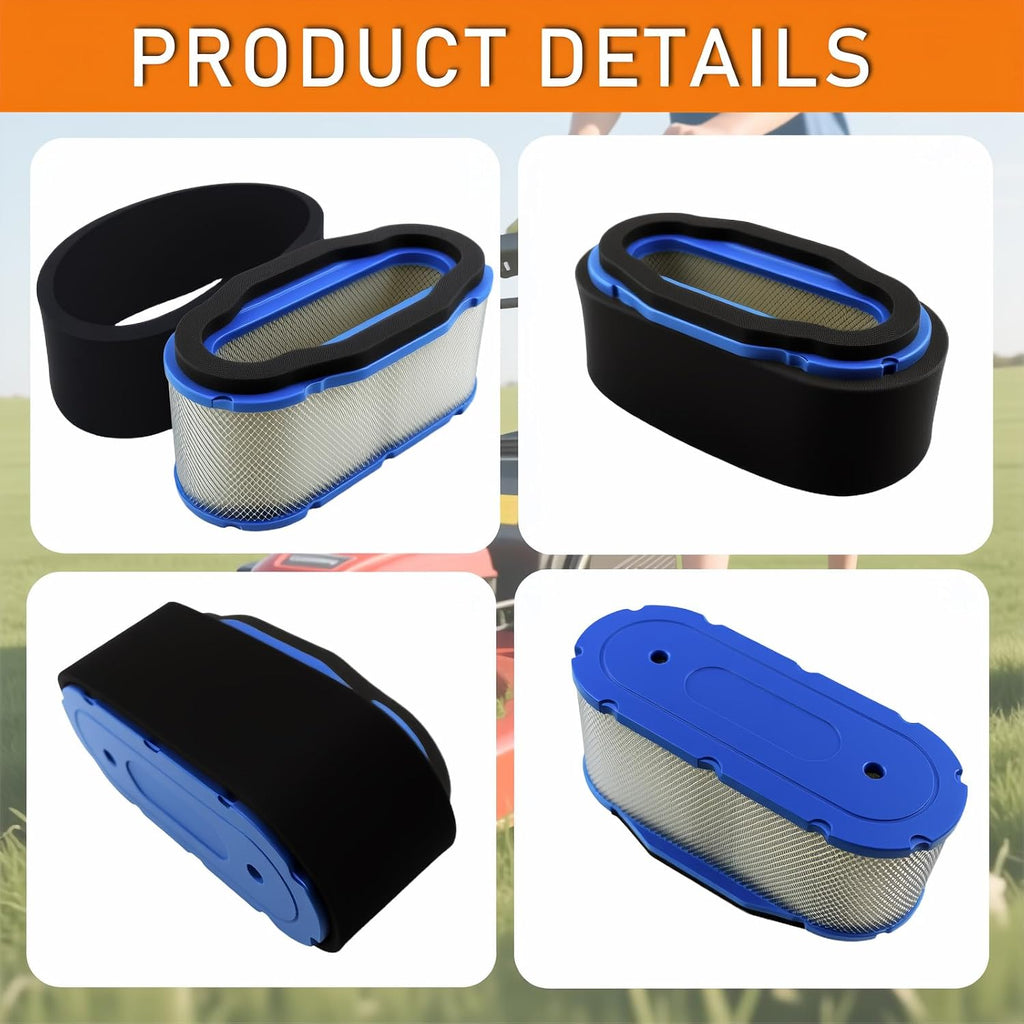 X320 Air Filter & Oil Filter Tune Up Kit for JD Z445 X500 GT245 LG249 X324 GX335 X340 GX255 X360 Lawn Mower with Kawasaki Engines Compatible with Kawasaki FH721V FH601V FH641V FH680V FH661V