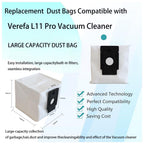 Replacement Dust Bags Compatible With Verefa L11 Pro Vacuum Cleaner