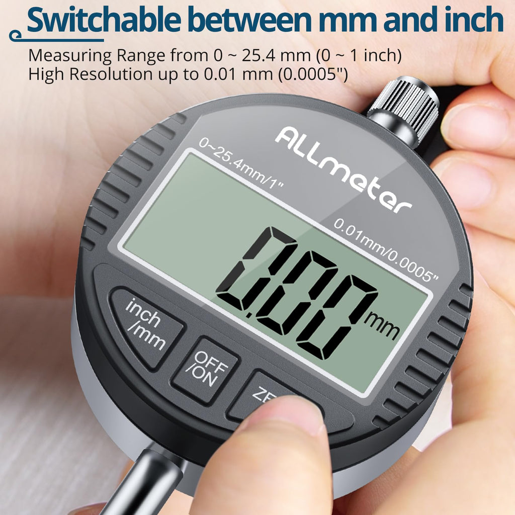 Table Saw Alignment Tool Digital Dial Indicator,0.0005"Precision