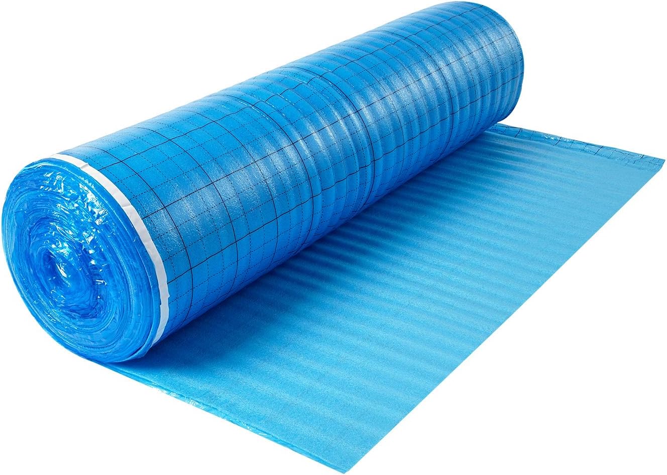 Floor Underlayment 200 sq. ft/Roll, 3-in-1 3 mm Thick Flooring Padding with Tape & Vapor Barrier, Heavy Duty EPE Foam