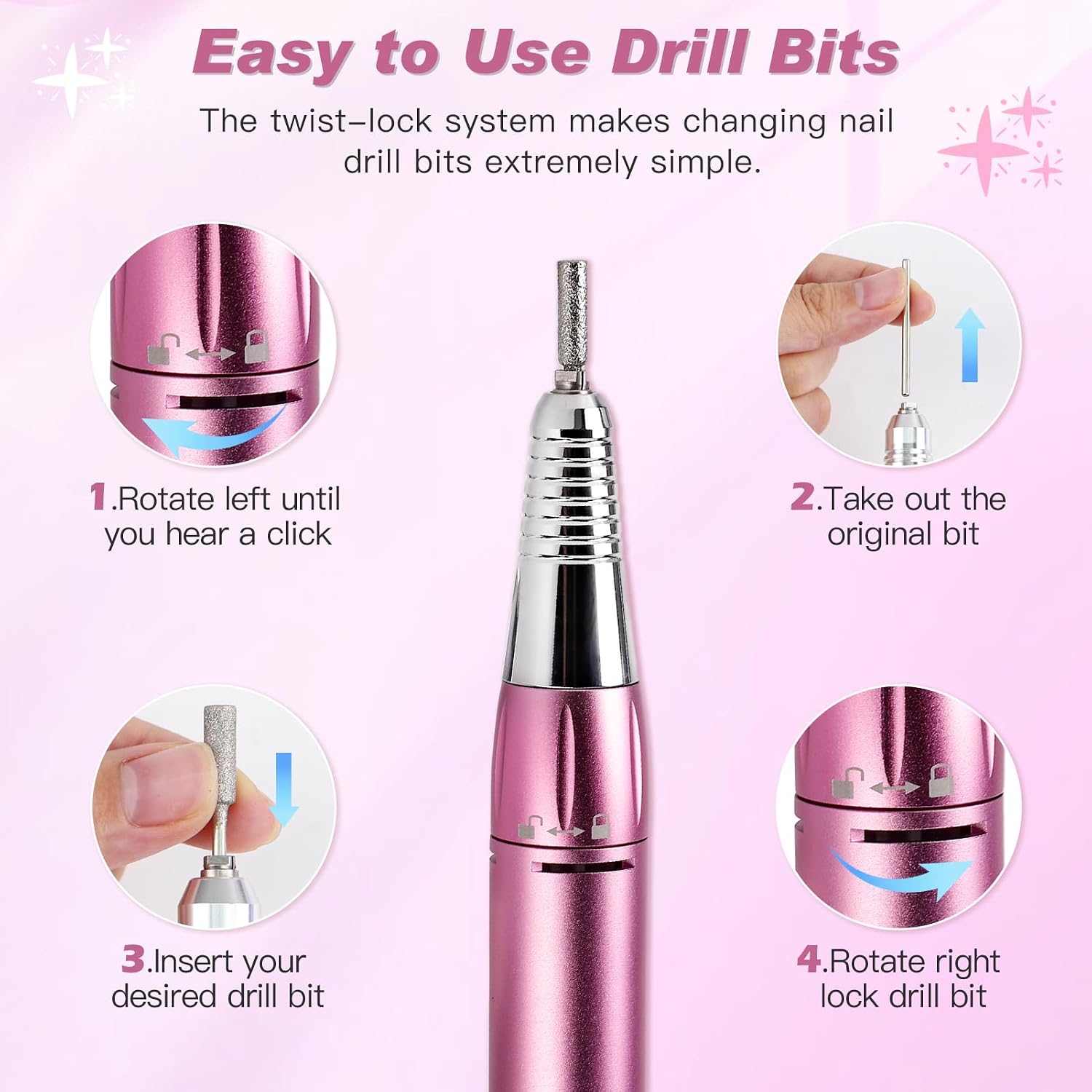 5-in-1 Nail Dust Collector, 30000RPM Drill & UV LED Lamp | 80W Suction, 30,000 RPM Drill, Sual-Power 48W/96W Curing