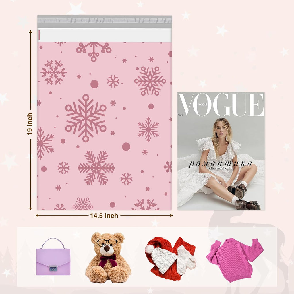 Christmas Poly Mailers 14.5x19 50PC Cute Shipping Bags for Clothes