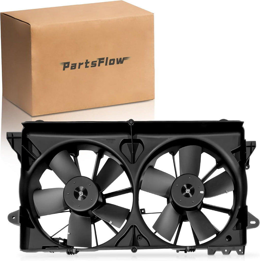 PartsFlow Engine Cooling Fan Assembly For 2010 2011 2012 2013 2014 Ford F-150 Expedition For 2010 2011 2012 2013 2014 2015 2016 2017 Lincoln Navigator 620-422