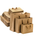 45 Pieces Brown Gift Bags, Heavy Duty Kraft Paper Bags with Handle