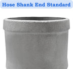 2PCS Type C Aluminum Global Cam and Groove Hose Fitting C-300 3" Type C with 4 PCS Hose Clamps with a Hose Shank (3 inch, Type C)