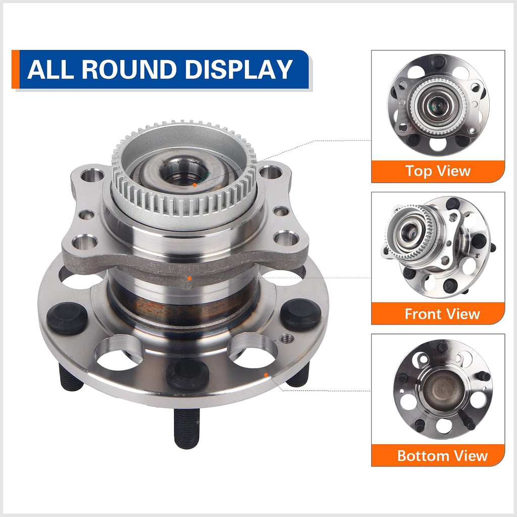 PAROD Pair 512492 Rear Wheel Hub Bearing Assembly