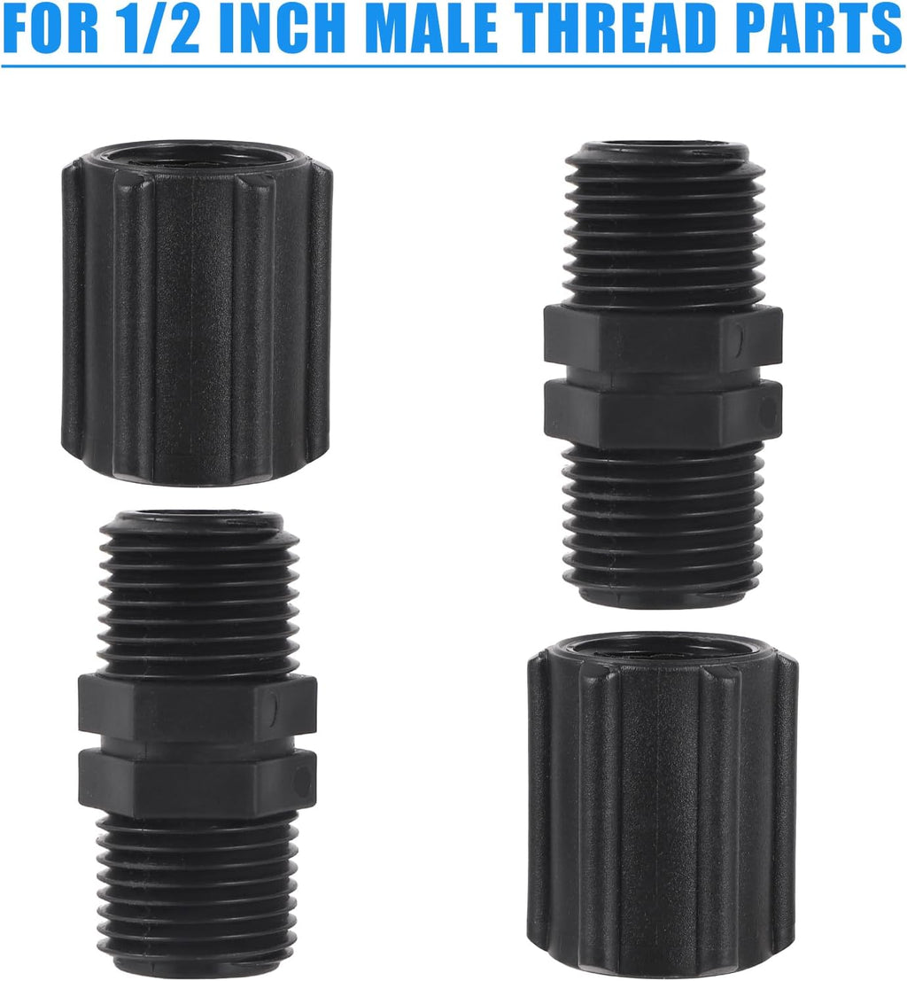10 Pcs 1/2 Inch Double Female Thread Coupling Sprinkler Pipe