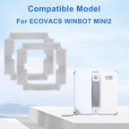 16 Pack Cleaning Pads for ECOVACS WINBOT MINI2 Window Cleaning Robots