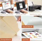 Full Sheet Sticker Labels, 8.5" x 11" Shipping Label - 25 Sheets, 25 Labels
