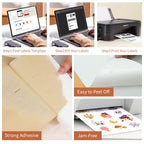 Full Sheet Sticker Label, 8.5" x 11" Shipping Label -200 Sheets, 200 Labels