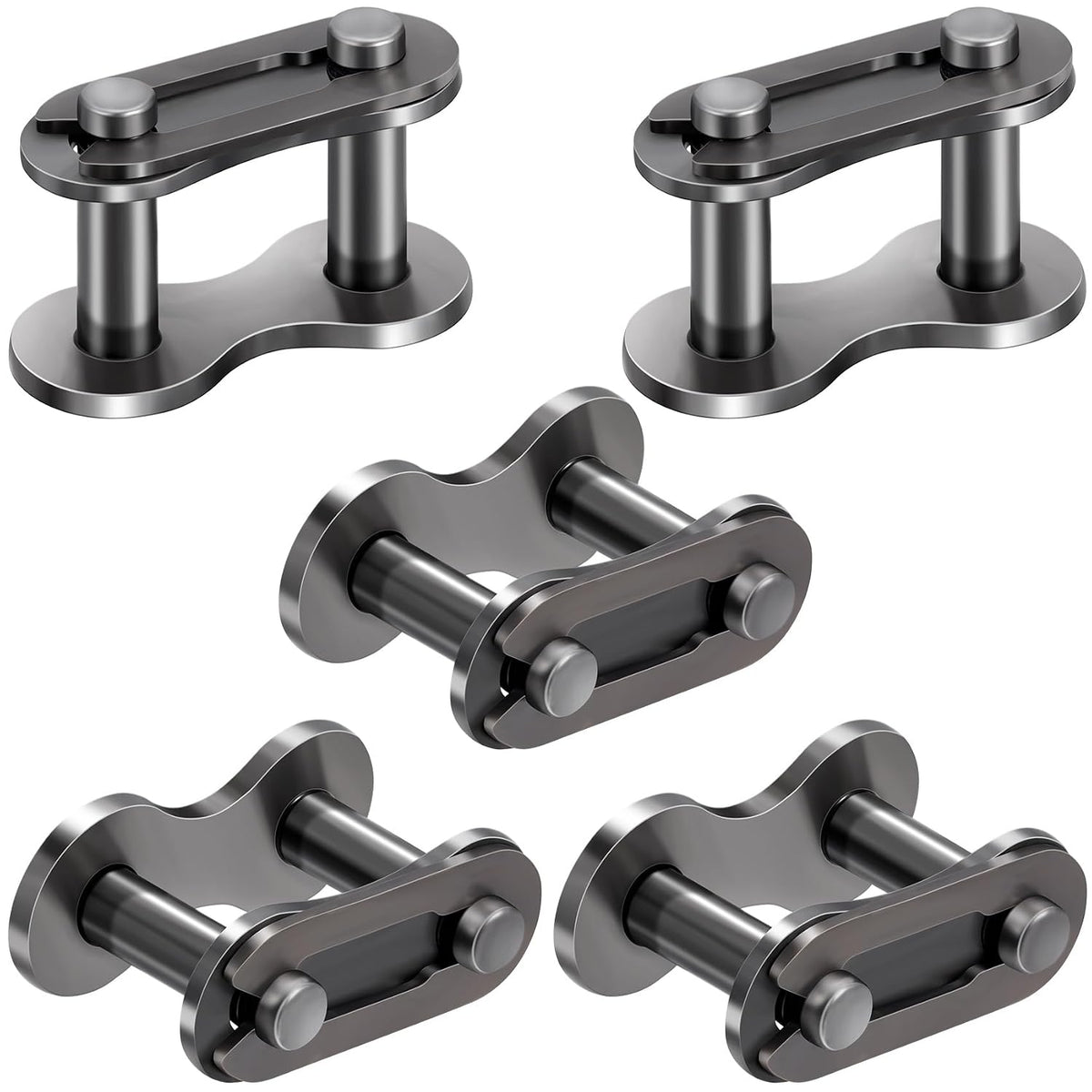 5pcs #41 Roller Chain Connecting Links, Grey