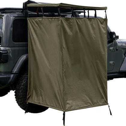 Vehicle Side Shower Room with Roof, 3.3ft x 3.3ft Privacy Shelter Restroom, Car Side Shower Room, Portable Shower