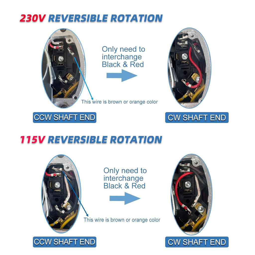 C1158 Fan and Blower Motor Replace Marathon C1158 1HP Reversible Rotation