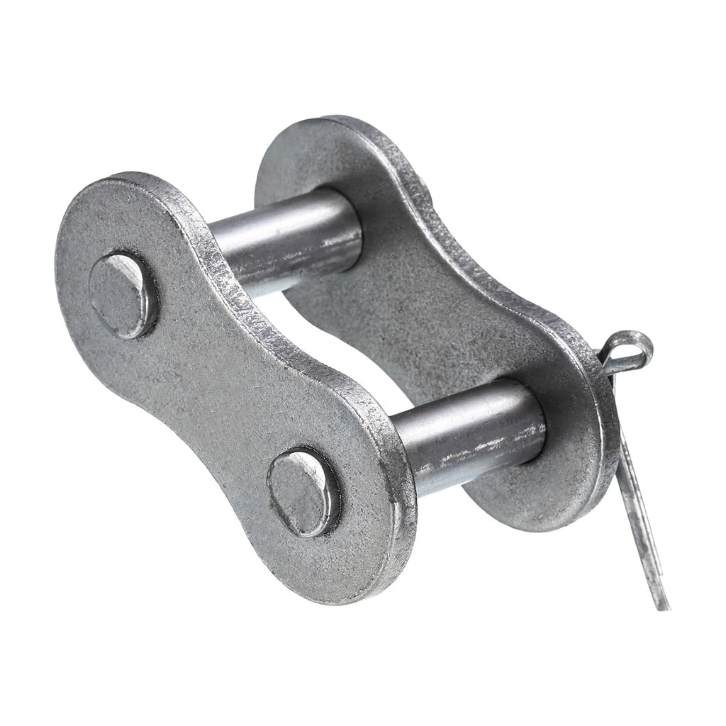 uxcell 2Pcs #100H/ DIN/ISO 20AH Chain Master Connector Link Roller, 1-1/4" Pitch Carbon Steel, Standard Connecting Split Links