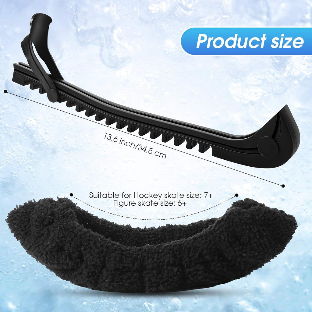 Hockey Skate Guards Ice Skate Blade Covers Soakers Blade Protector Ice Skating Accessories for Women Figure Skating