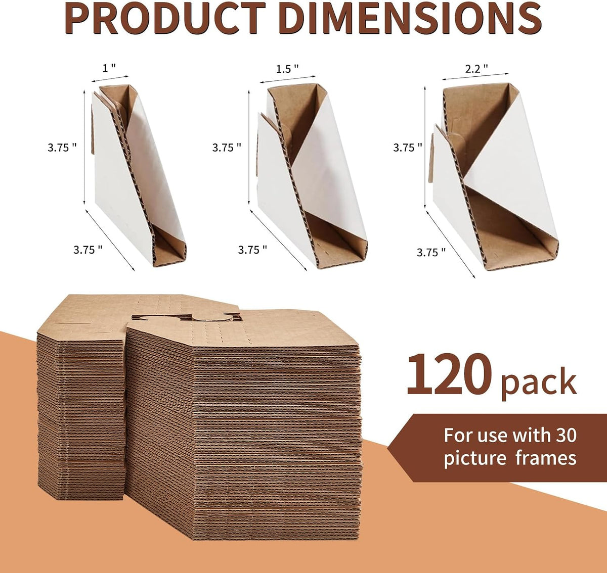 Adjustable Picture Frame Cardboard Corner Protectors for Shipping