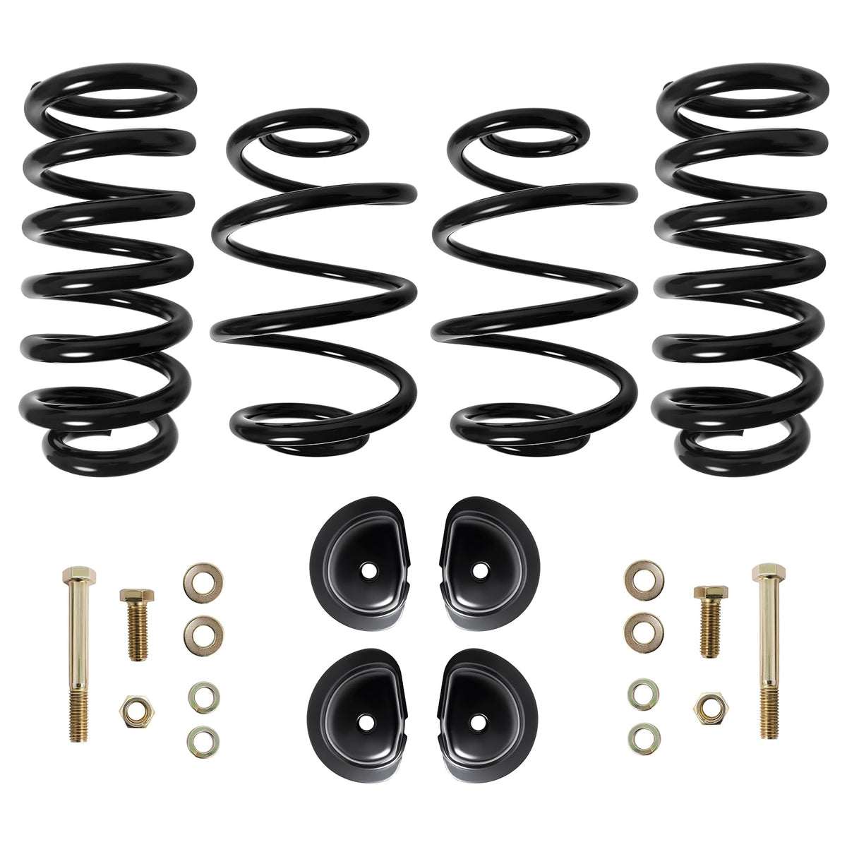 3" Front 4" Rear Drop Lowering Kit Fit for 1960-1972 Chevy C10, Fit for GMC C15 Coil Spring Drop Lowering Kit
