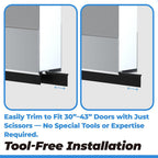 Storm Door Bottom Fin Weatherstrip for Andersen Pull-Down Door Seal Sweep