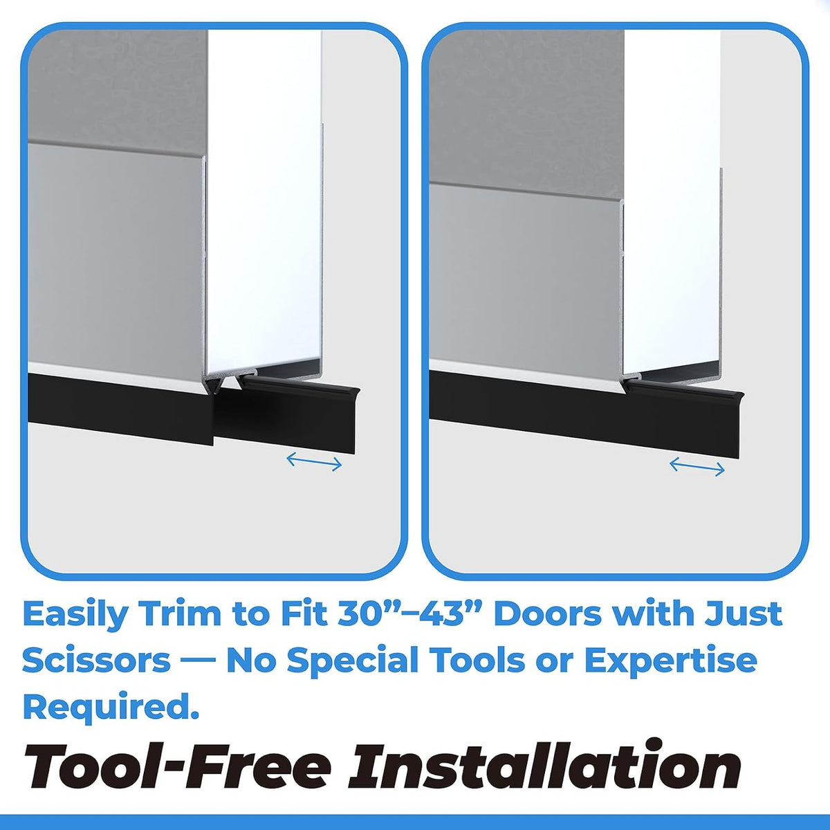 Storm Door Bottom Fin Weatherstrip for Andersen Pull-Down Door Seal Sweep