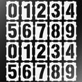 Interlocking Number Stencil Set – 20 Reusable Pieces for Numbers 0–9 – Durable 10 Mil Plastic – for Wood, Walls