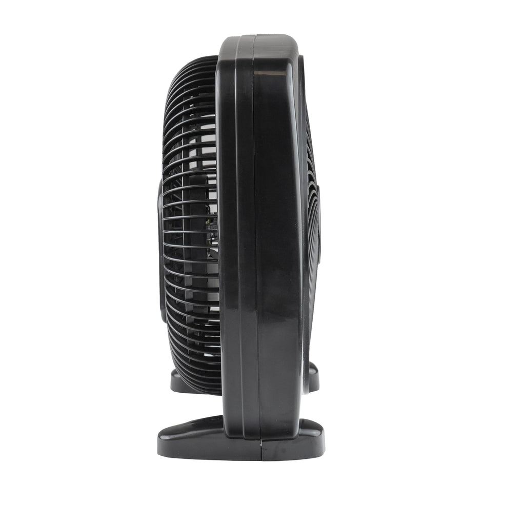 9-inch Portable Box Fan, Black