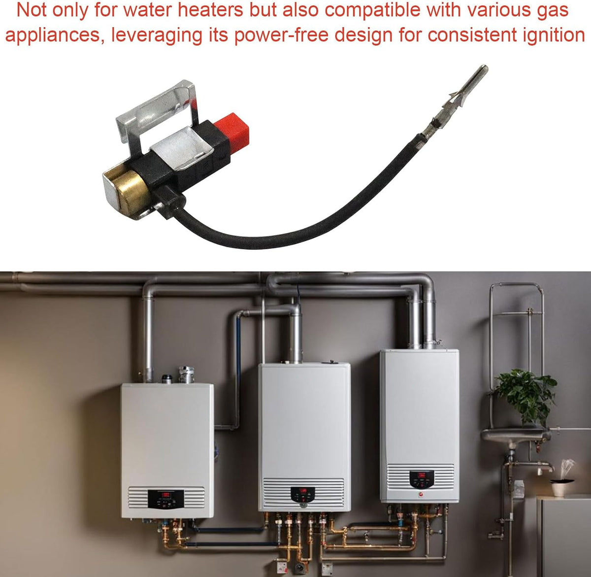 9003410 C3 Piezo Ignitor - Water Heater Igniter Replacement for Rheem SP14410, Whirlpool, A.O. Smith Water Heaters and Bradford White(2024)