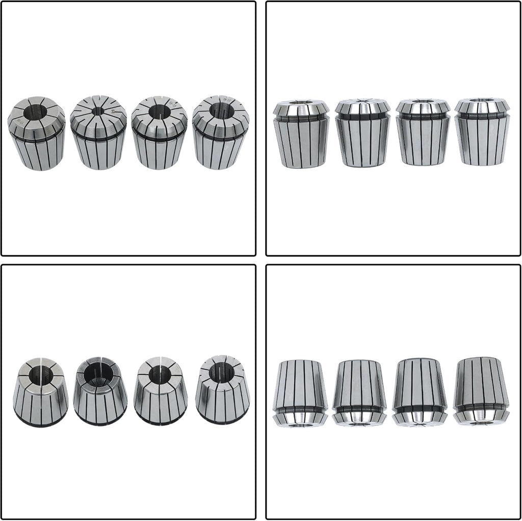 24Pcs ER40 Collet Set Spring Clamping Collets 3-26 mm