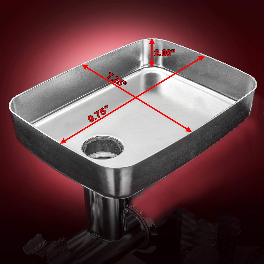 Magnum 1800W Electric Meat Grinder | Grinds Soft Bones | High-Capacity Meat Tray | 6 Grinding Plates | 3 Stainless