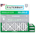 20x20x2 Air Filter MERV 8 Dust & Allergy Defense (3-Pack)