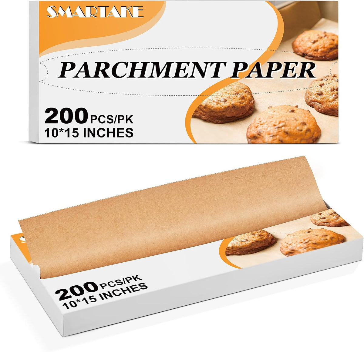 10.7x15 Inches Pop-Up Parchment Paper Sheets, Non-Stick, 200 Pcs