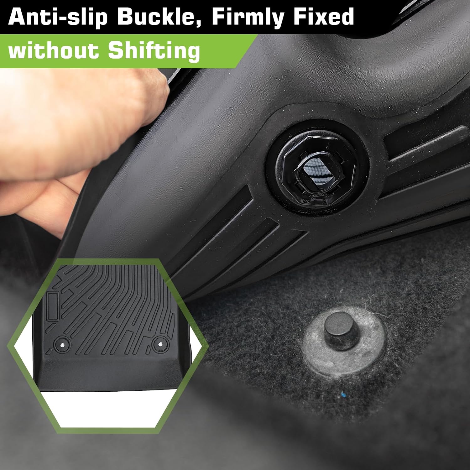 Floor Mats for Chevy Cruze 2011-2015 & Cruze Limited 2016, Heavy Duty TPE Waterproof Non-Slip All Weather Protection