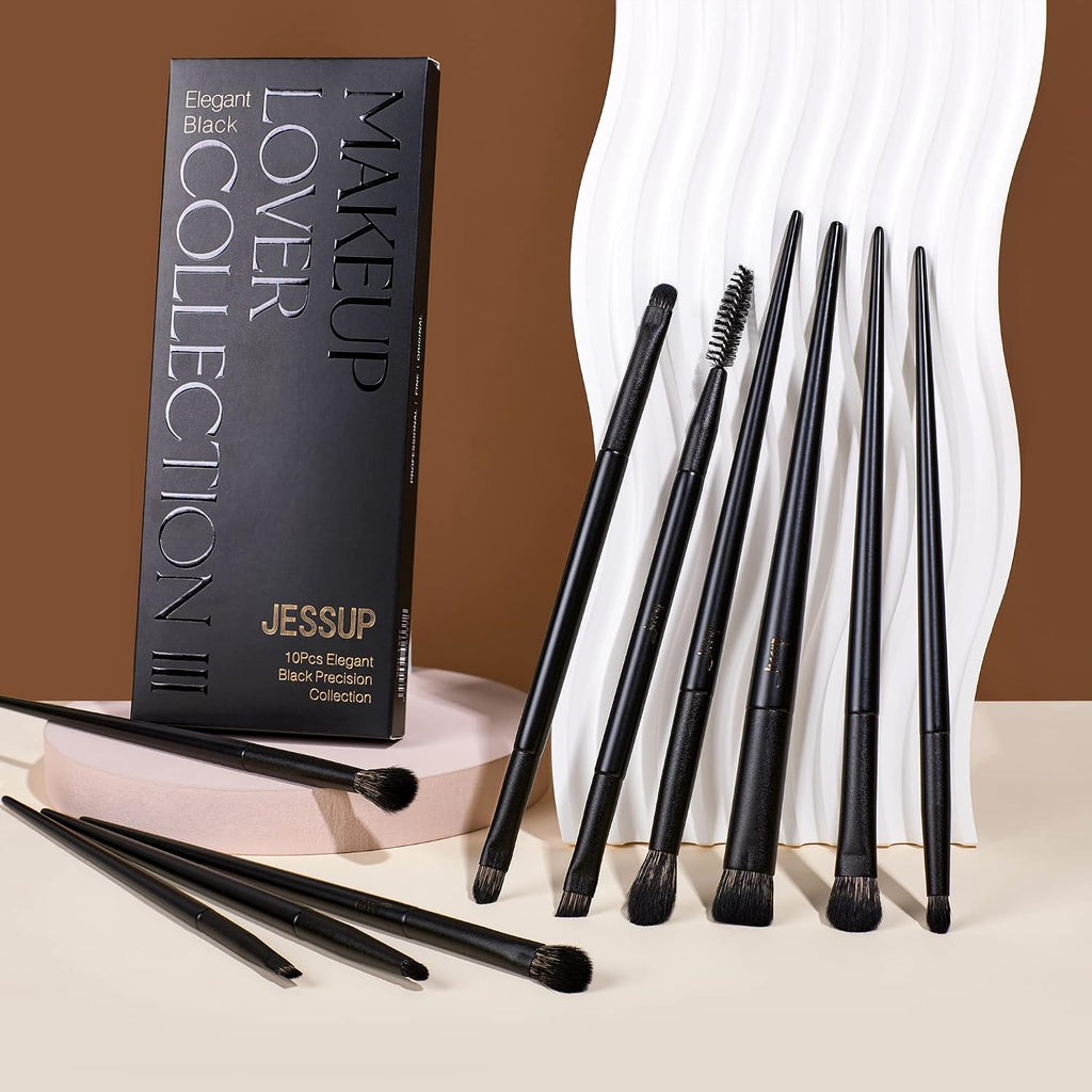 Eyeshadow Brush Set 10pcs Eye Makeup Brushes for Blending T337