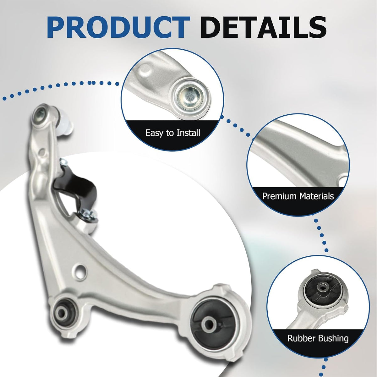 WFLNHB 10PCS Suspension Kit Front Lower Control Arms