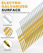 1000 Count Framing Nails, 3Inch x 0.131Inch 21 Degree Framing nails