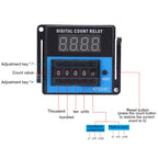 Badafaci Cycle Delay Timer Relay, Plastic ATS48C Time Relay with LED