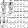 30 Set Window Well Cover Clips Outside 1.4 x 0.7 x 0.5 Inch Egress Window Well Covers Hardware Kit Basement Spring
