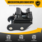Jecoupoon Quick Hitch Coupler Compatible with Mini Excavator 25mm Pin