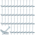 200 Pcs 1/4" X 3" Toggle Bolts and Wing Nut Wall Anchor for Drywall