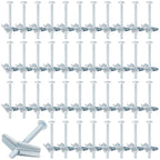 200 Pcs 1/4" X 3" Toggle Bolts and Wing Nut Wall Anchor for Drywall