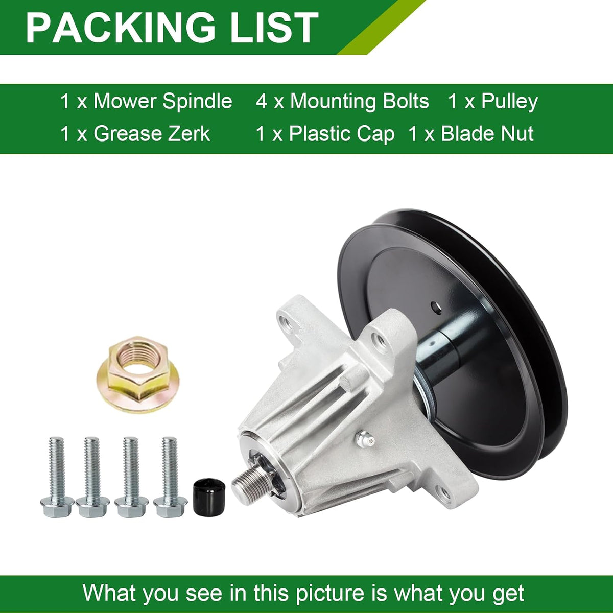 918-06977A Spindle for Cub Cadet XT1 LT46 XT2 LX46 46 Inch Deck 1Pack