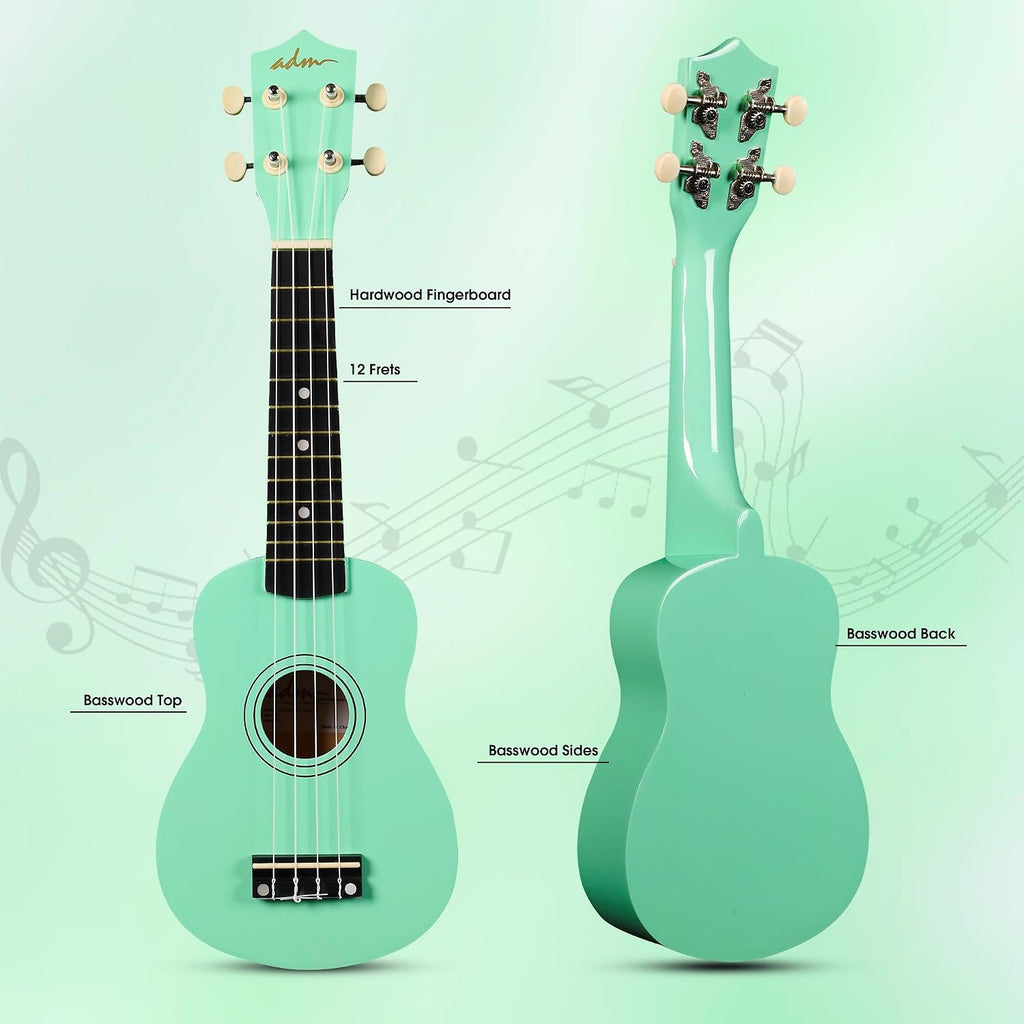 Ukulele for Beginners Hawaiian Wood Ukelele Kit for Kids Adult Student Starter Professional Ukalelee Pack Bundle with
