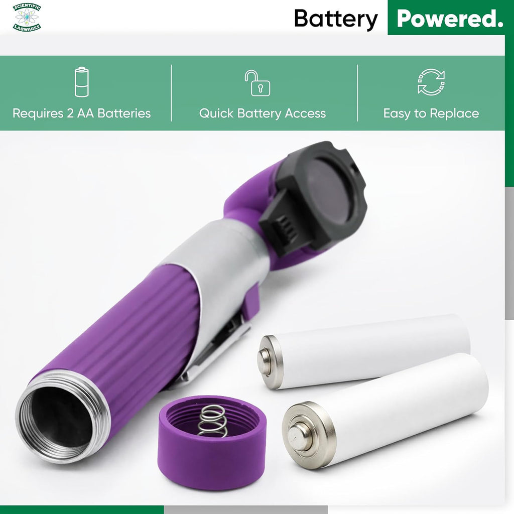 Otoscope - Ear Scope with Light, Ear Infection Detector, Pocket Size (Purple)