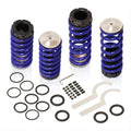 Height Adjustable Suspension Performance Lowering Springs Coilover Scaled Sleeves Kit Blue Compatible/Replacement For