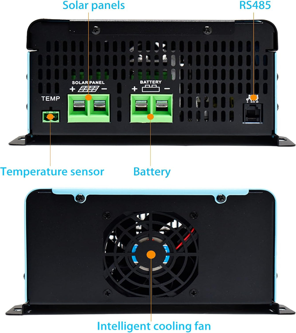 30A MPPT Solar Charge Controller 48/72V,Auto-Detect,Solar Regulator PV 230V | 12/24/36/48/60/72/84/96V, Ideal for