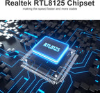 10Gtek 2.5G NIC PCIe Network Adapter 2500/1000/100Mbps PCIe Gigabit Ethernet Card, Single RJ-45 Port, with Realtek RTL8125 Controller, Support Windows Server/Ubuntu/Centos/Debian