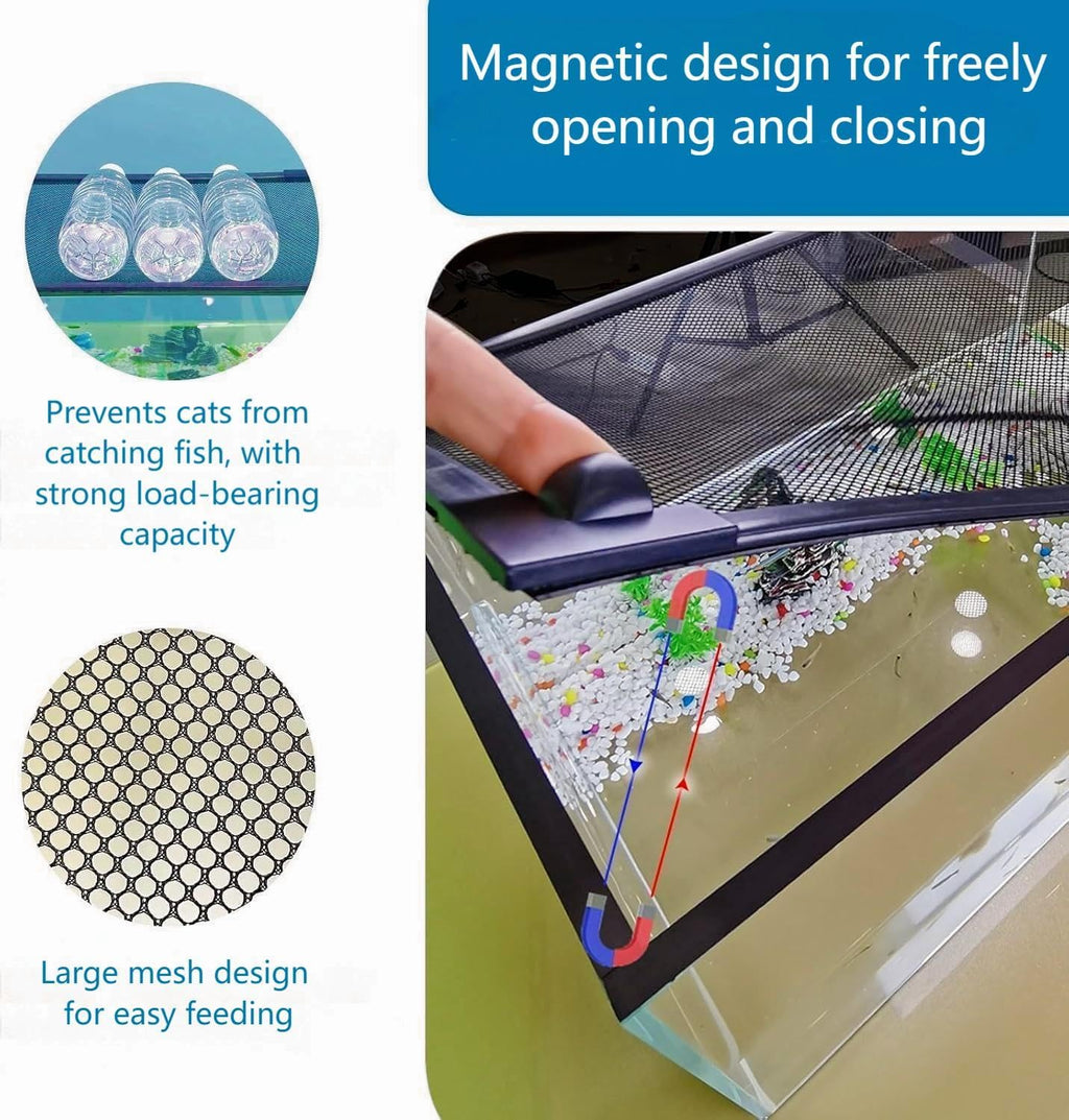 Magnetic Fish Tank lid Cover Keep Fish from Jumping Out