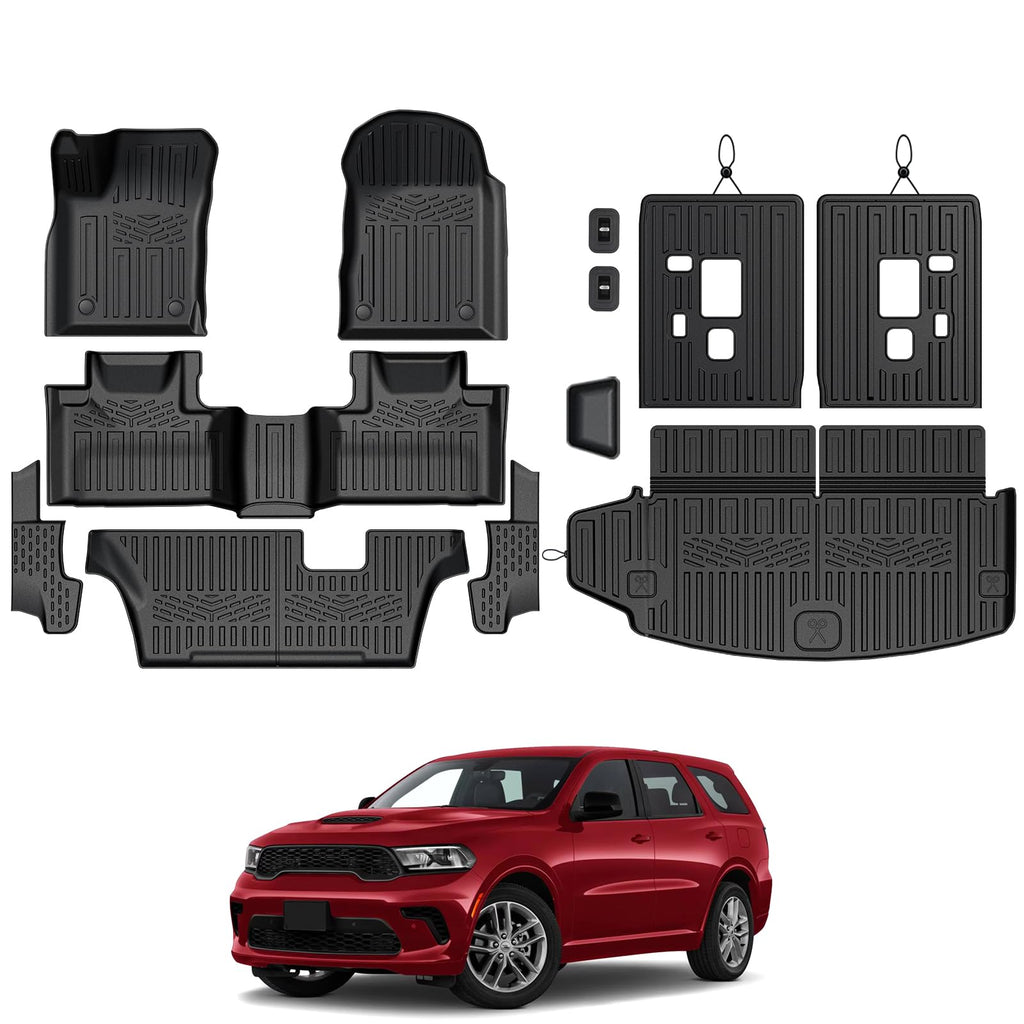 Floor Mats for 2016-2027 Dodge Durango 7-Seats Accessories