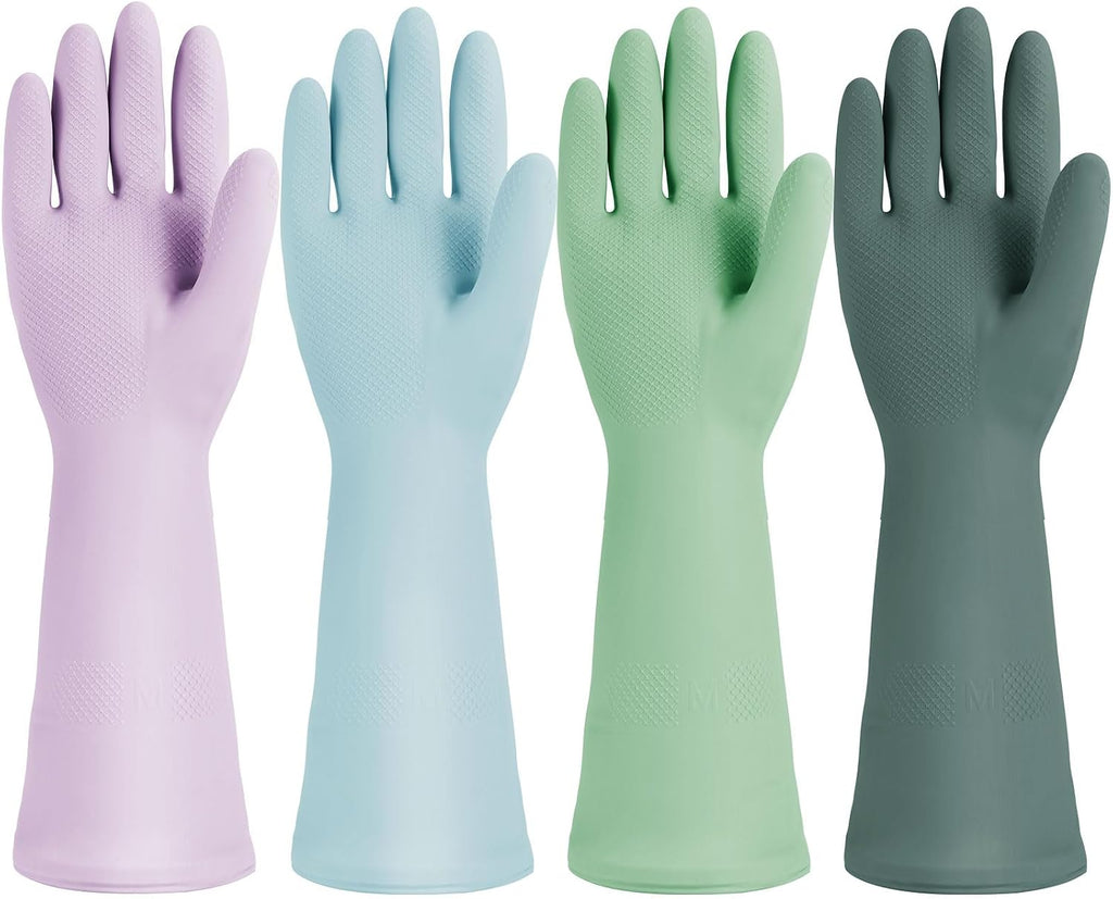 Cleaning Gloves for Dishwashing, 4/5 Pairs Reusable Kitchen Gloves for Wash, Household Cleaning Glove for Dishes Pet
