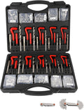 263PCS Thread Repair Kit HSS Drill Helicoil Kit, Rethreading Tool