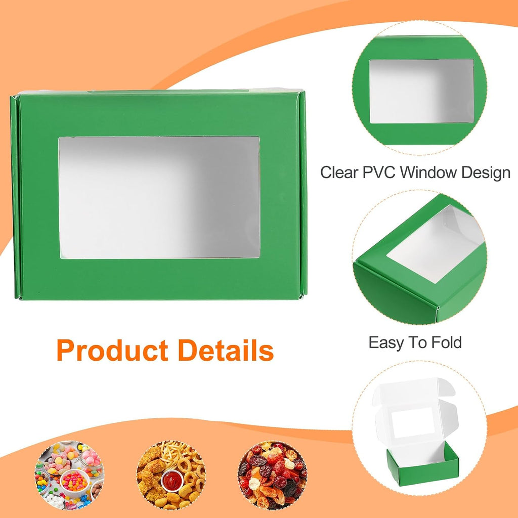 32Pcs Soap Packaging Boxes 2.4x3.3x1.2 Inch Kraft Soap Box with Window Mini Soap Present Treat Gift Box for Bakery